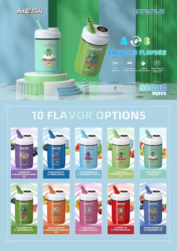 PuffWild Mesii 50000 boccate Coppia di Vape usa e getta