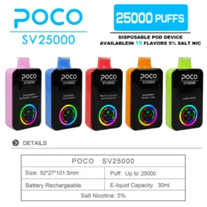 PuffWild POCO SV 25000 Puffs Einweg Vape