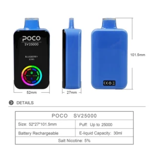 PuffWild POCO SV 25000 Puffs Einweg Vape