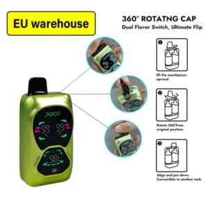 POCO Double 26000 Puffs 26k Dual Tank 2 in 1 eldobható Vape Shop Near Me EU Warehouse 13 PuffWild POCO 26000 Puffok eldobható Vape