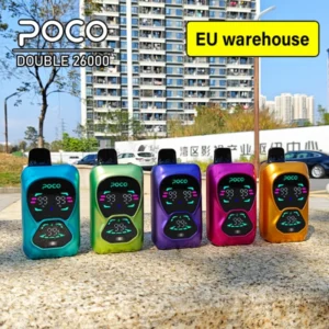 POCO Double 26000 Puffs 26k Dual Tank 2 in 1 eldobható Vape Shop Near Me EU Warehouse 10 PuffWild POCO 26000 Puffok eldobható Vape