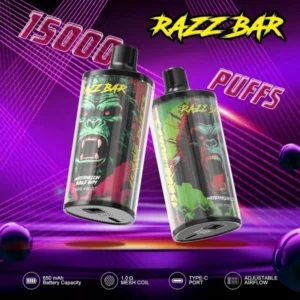 PuffWild Razz Bar 15000 Puffs Vape na jedno použití