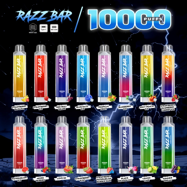 Top 5 Disposable Vapes of 2025: Flavor Champs & Battery Warriors 3 PuffWild Razz Bar 10000 Puffs Vape na jedno použití