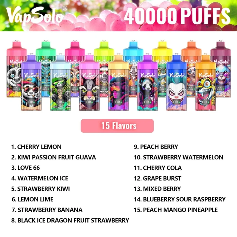 PuffWild Vapsolo 40000 Puffów Vape jednorazowego użytku