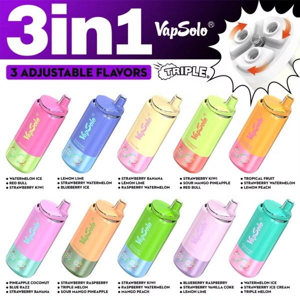 PuffWild Vapsolo Triple 30000 Puffs Vape na jedno použití