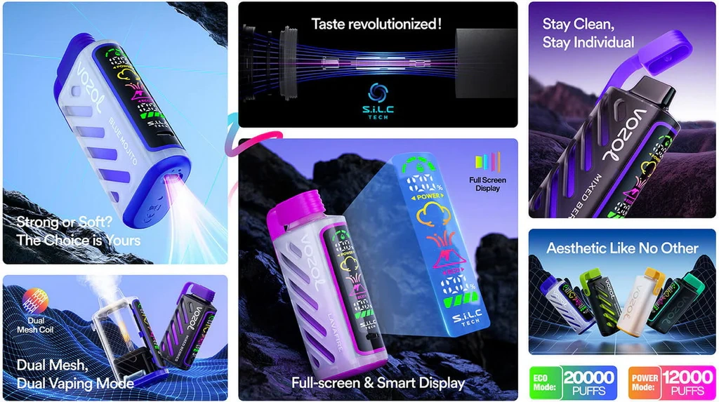 PuffWild Vozol 20000 Puffs Eldobható Vape