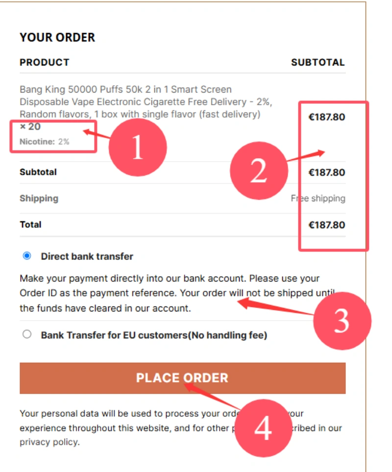 how to order 5