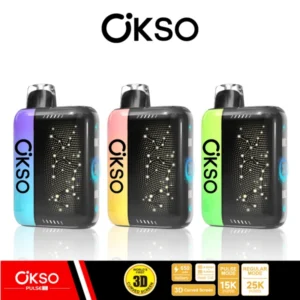 OKSO 25000 Puffs 15000 Puffs PULSE X Dual Mode Disposable Vape Shop Online
