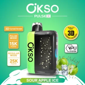 OKSO 25000 Puffs 15000 Puffs PULSE X Dual Mode Disposable Vape Shop Online