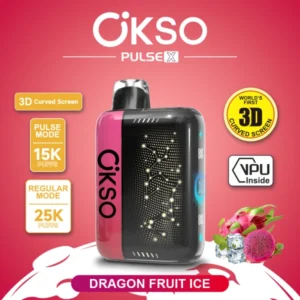 OKSO 25000 Puffs 15000 Puffs PULSE X Dual Mode Disposable Vape Shop Online