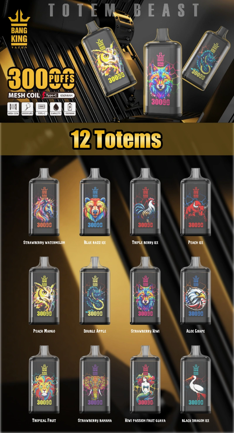 EU Warehouse Bang King Crystal 30k Vape Free Shipping No Tax 3 to 7 Work Day 12 Puff 30k Bang King 30000 Puffs Crystal Disposable Vape Cheap 2025 Shop Online