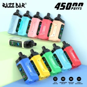 EU Vape Puff 45k Razz Bar 45000 Puffs Smart Screen Disposable Electronic Cigarette Fast Delivery