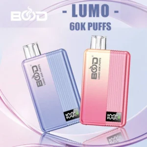 BOOD 60000 Puffs Lumo 60k Smart Screen 0% 2% 5% Nicotina Vape Desechable Batería Recargable