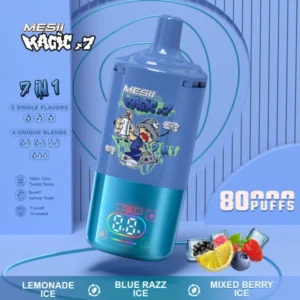 Mesii Magic 80000 Puffs 80k 7 in 1 Disposable Vape 2025 Online Shop Free Shipping