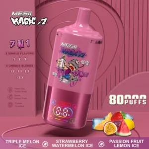 Mesii Magic 80000 Puffs 80k 7 in 1 Disposable Vape 2025 Online Shop Free Shipping