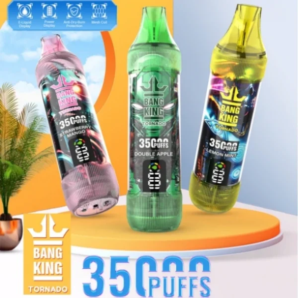 Puffwild Sample Vape Tornado 35k Bang King 35000 Puffs