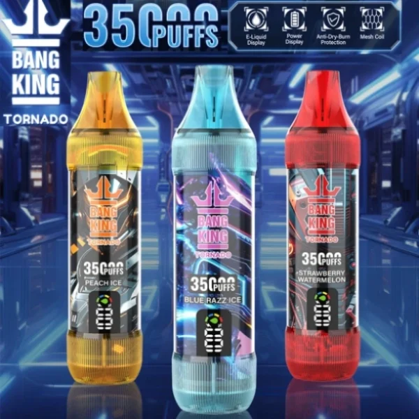 Puffwild Sample Vape Tornado 35k Bang King 35000 Puffs