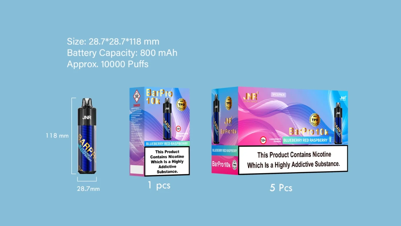 New TPD Pod Disposable Vape: JNR Bar Pro 3 Puffwild TPD Pod Disposable Vape
