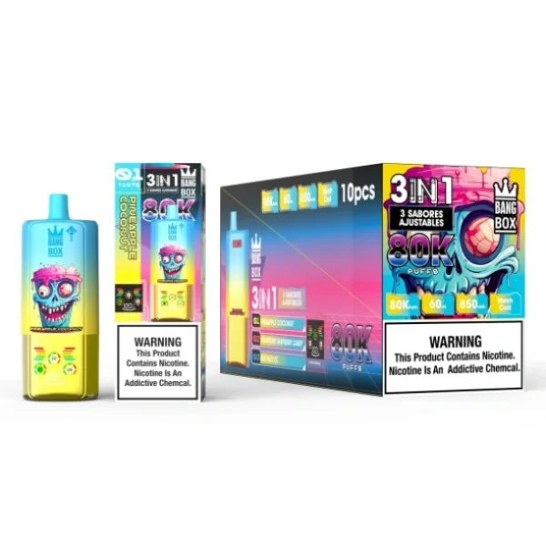 Vape singolo 80000 Vape al dettaglio Ordine campione 2025 Hot Bang Box