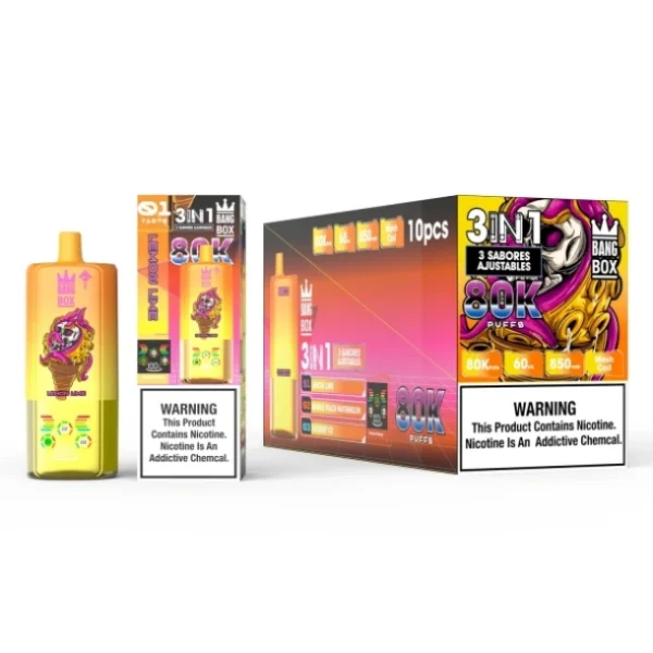 Vape singolo 80000 Vape al dettaglio Ordine campione 2025 Hot Bang Box