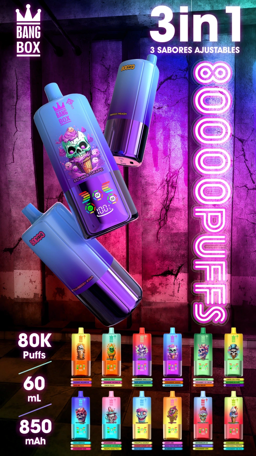 Single Vape 80000 Retail Vape Sample Order 2025 Hot Bang Box 14 Vape simples 80000 Vape de retalho Encomenda de amostras 2025 Hot Bang Box