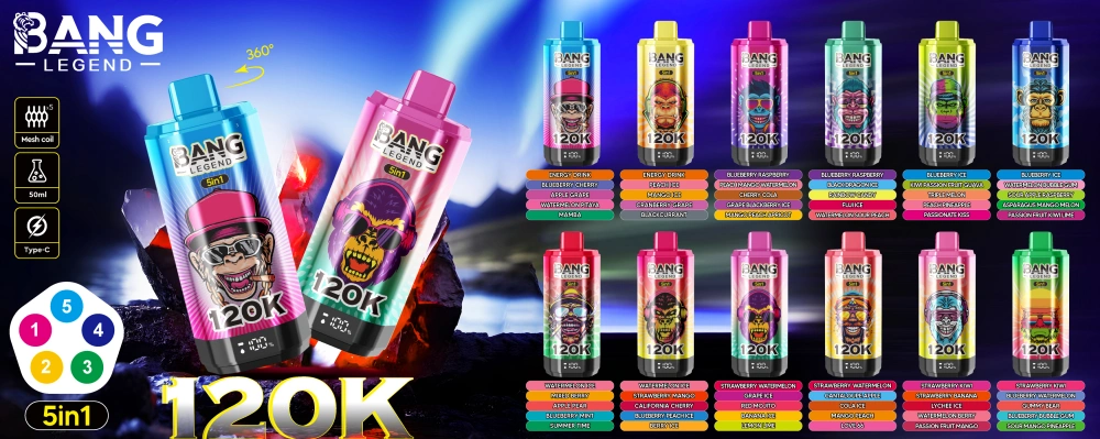 Single Vape 120k Retail Free Shipping Sample Order Buy 2 Pieces Bang Legend Drop shipping 14 Puffwild Singolo Vape Bang 120000 Soffi 120k Leggenda