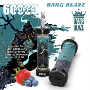 Egyetlen Vape 60000 Minimális rendelés Kiskereskedelmi üzlet Bang Blaze Shisha