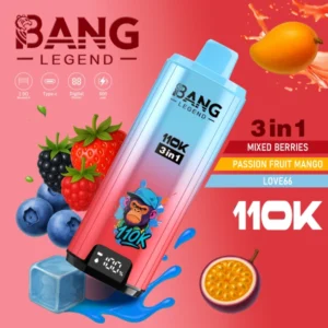 Puff 110k Bang Legend 110000 Puffs 3 az 1-ben eldobható Vape nagykereskedelmi ingyenes szállítás 10 Puffwild Bang Legend 110000 Puffs eldobható Vape