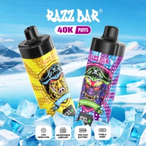 Puffwild Razz Bar 40000 Puffs Con Pantalla Inteligente Vape Desechable