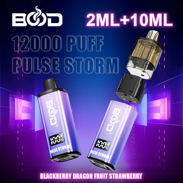 BOOD Pulse Storm 12000 boccate ricaricabili monouso Vape TPD certificato MTL 5 BOOD Pulse Storm 12000 boccate ricaricabili monouso Vape TPD Certified MTL 10