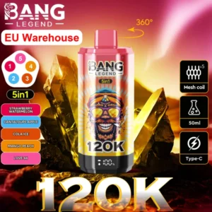 Magazzino UE Bang Legend 120000 Puffs 120k 5 in 1 Vape usa e getta Spedizione gratuita
