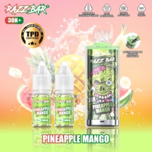 Razz Bar 30K+ Puffs Vape Desechable TPD Recargable Recargable con 20ml E-Liquid EU Warehouse