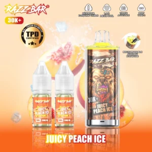 Razz Bar 30K+ Puffs Disposable Vape TPD Rechargeable Refillable with 20ml E-Liquid EU Warehouse