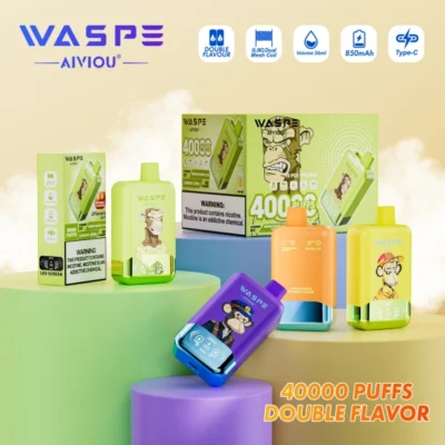 WASPE AIVIOU 40000 Puffs 2 in 1 Disposable Vape Wholesale Free Shipping EU Warehouse