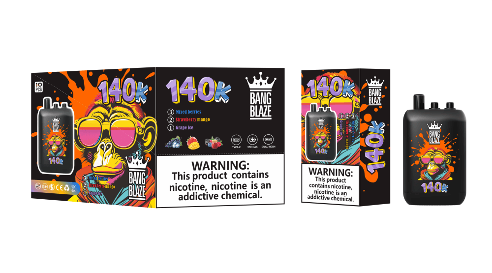 Bang Blaze 140k Puffs Disposable Vape 3 in 1 Triple Flavors Puff 140000