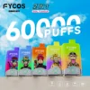 Puff 60k FYCOS 60000 Puffów Jednorazowe Vape 2 w 1 Podwójne Smaki Darmowa Wysyłka