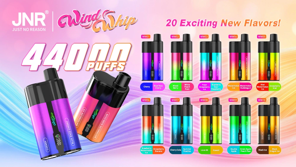 Puff JNR Windwhip 44000 Puffs 44k 2 in 1 Disposable Vape Wholesale Free Shipping