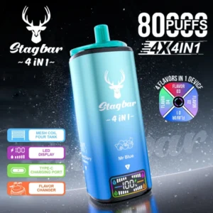 Stagbar 80000 Puffs 80k Eldobható Vape 4 az 1 Star Bar ingyenes szállítás EU raktárban