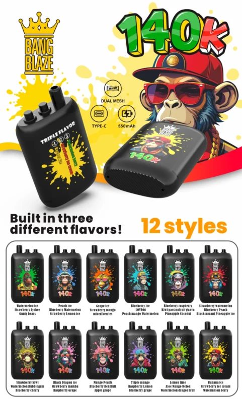 12 Best EU Vape Bang Blaze 140k Flavors: A Vaper’s Guide to Choosing the Perfect Trio 3 EU Vape Bang Blaze 140k Puffs 140000 3 in 1 Disposable E Cigarette Fast Delivery 3 to 7 Work Days