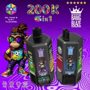 Bang Blaze 200k Puffs 6 in 1 Flavors Disposable Vape 200000 Free Shipping China Warehouse