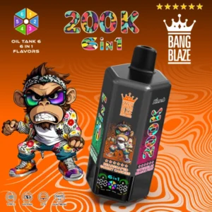 Bang Blaze 200k Puffs 6 in 1 Flavors Disposable Vape 200000 Free Shipping China Warehouse