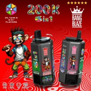 Bang Blaze 200k Puffs 6 in 1 Flavors Disposable Vape 200000 Free Shipping China Warehouse