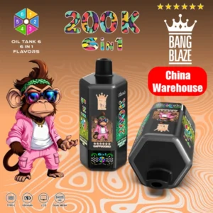 Bang Blaze 200k Puffs 6 in 1 Flavors Disposable Vape 200000 Free Shipping China Warehouse