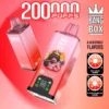 Bang Box 200k Puffs 8 i 1 Smaker Engångs Vape med 4 oljetank Gratis frakt