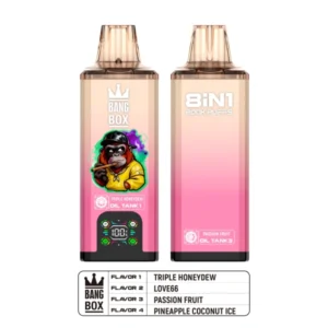 Bang Box 200k Puffs 8 in 1 Aromen Disposable Vape mit 4 Öltank kostenloser Versand
