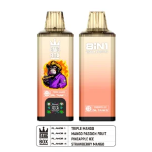 Bang Box 200k Puffs 8 in 1 Aromen Disposable Vape mit 4 Öltank kostenloser Versand