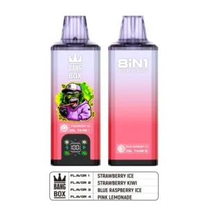 Bang Box 200k Puffs 8 in 1 Aromen Disposable Vape mit 4 Öltank kostenloser Versand
