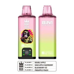 Bang Box 200k Puffs 8 in 1 Aromen Disposable Vape mit 4 Öltank kostenloser Versand