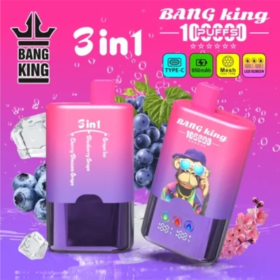 Bang King 100k Puffs 3 i 1 Bästa engångs Vape Shop Gratis frakt