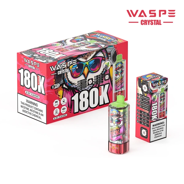 WASPE 180K Puffs 8 em 1 Cristal descartável Vape Frete grátis China Warehouse 6 WASPE 180K Puffs 8 em 1 Cristal descartável Vape Frete grátis China Warehouse